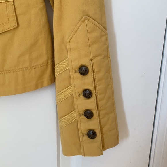 American Rag Mustard Stand Collar Button Front - Picture 3 of 5